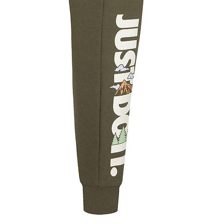 Nike Sweatpants - Medium Olive m. Print