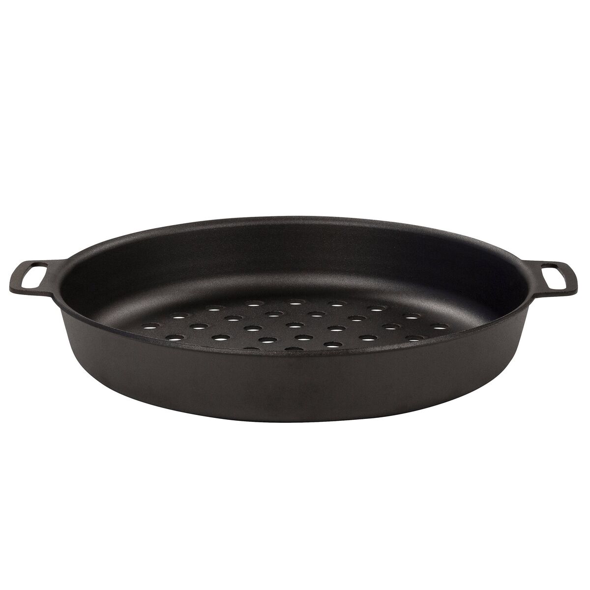 Perforert grillform, Ø30 cm, karbonstål