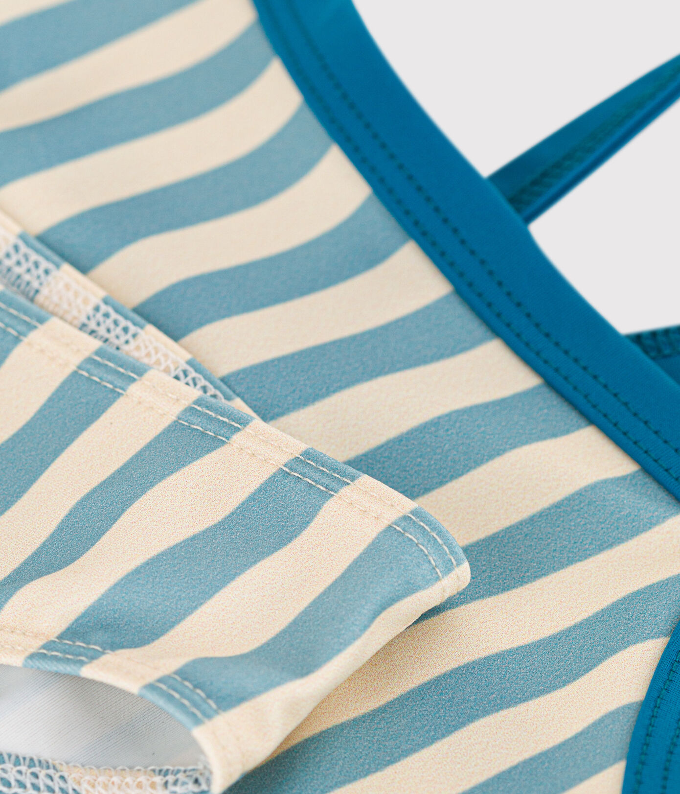 Maillot de bain 2 pièces rayé enfant fille