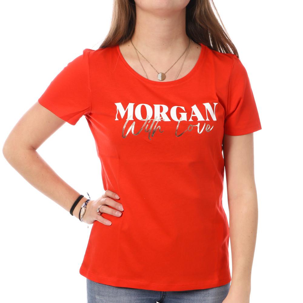 Morgan T-shirt Orange Femme Morgan Serigraphie