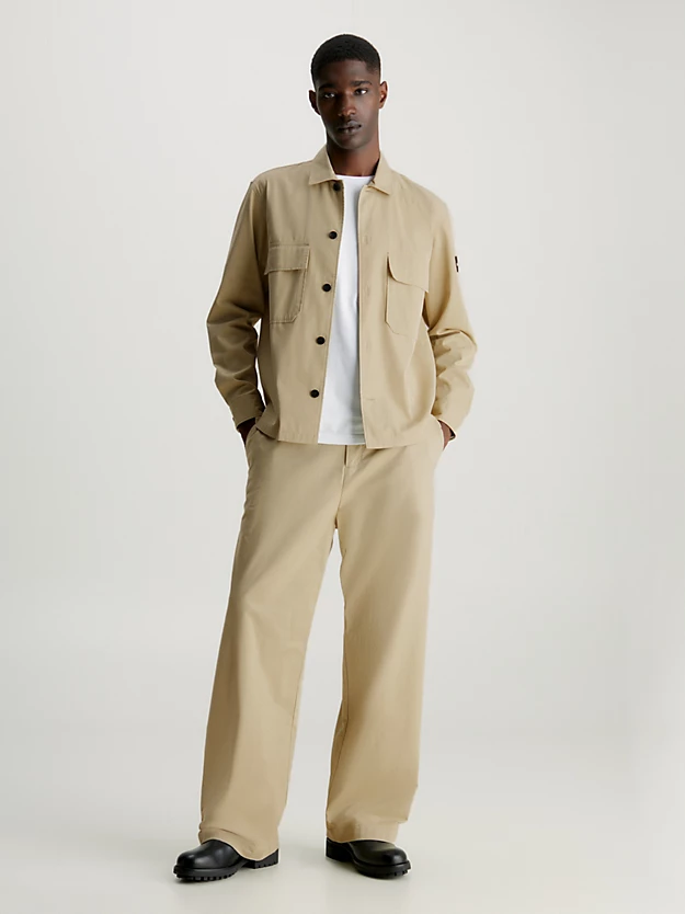 Camisa de sarja quadrada