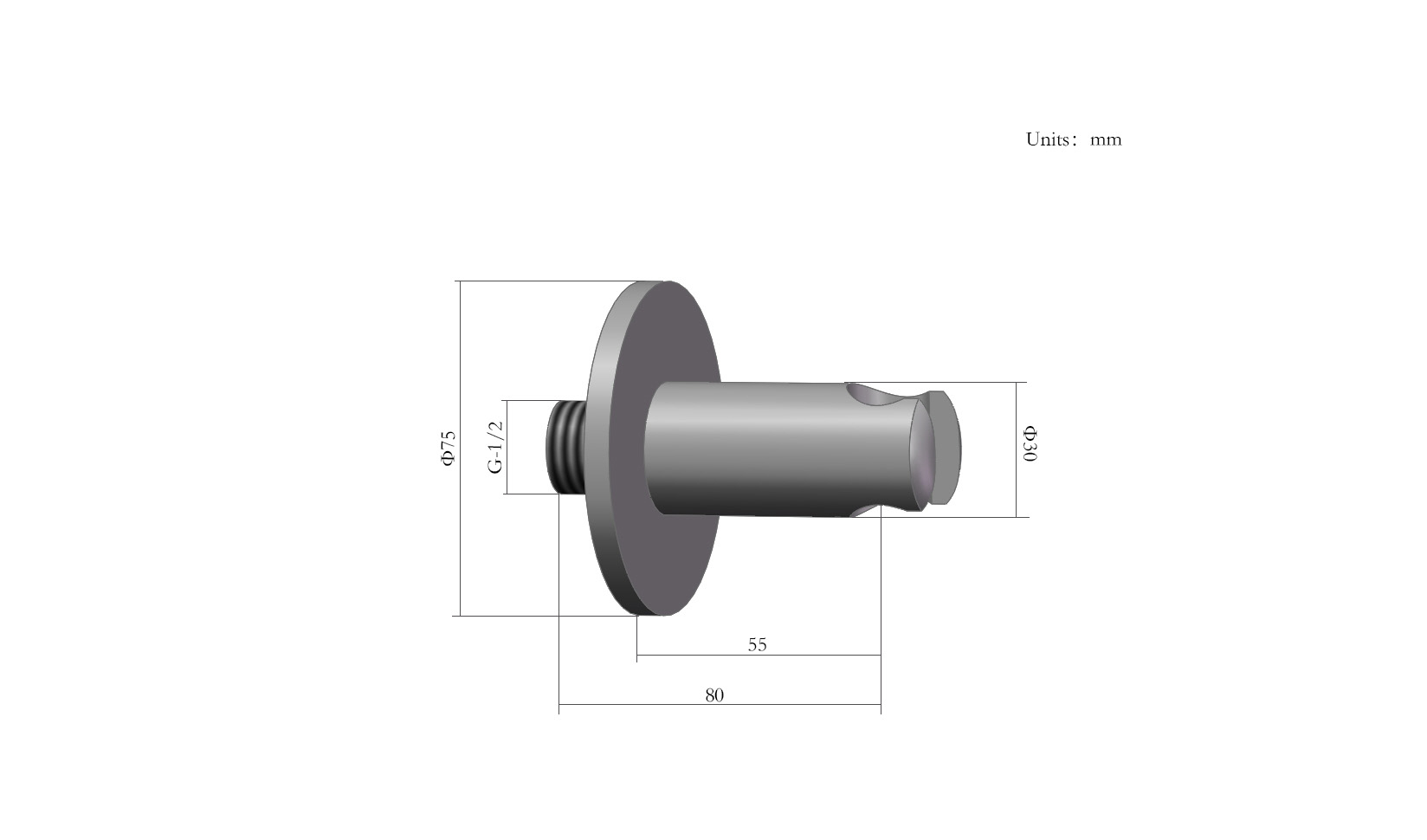 Saniclear Plus handdouche houder RVS