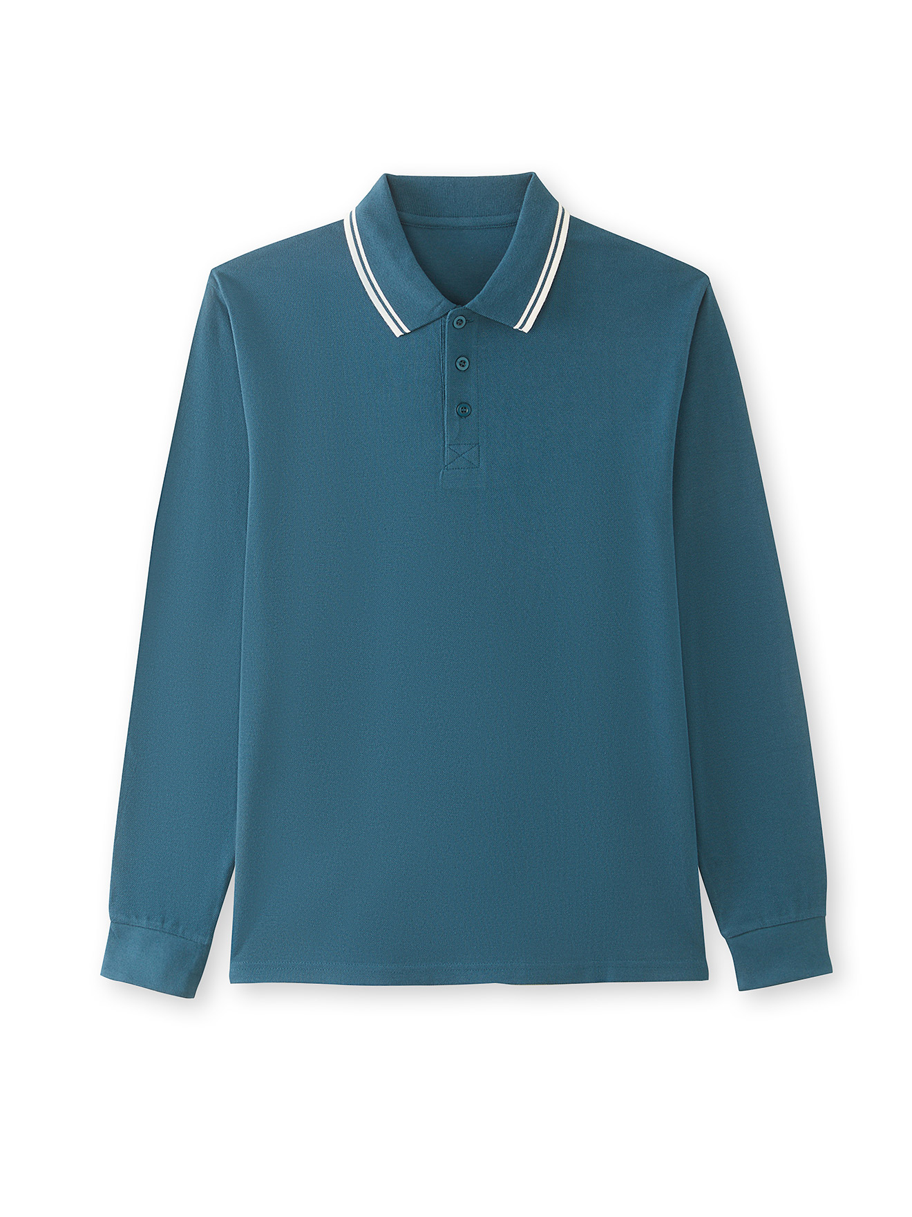 Polo manches longues maille piquée