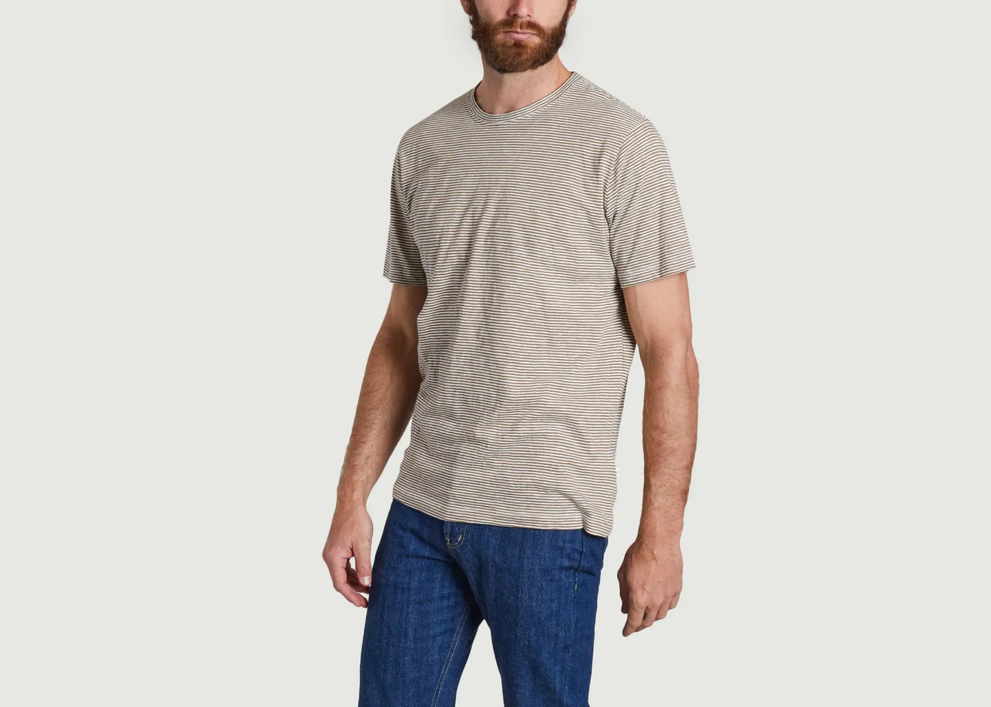 T-shirt rayé en coton bio KCA