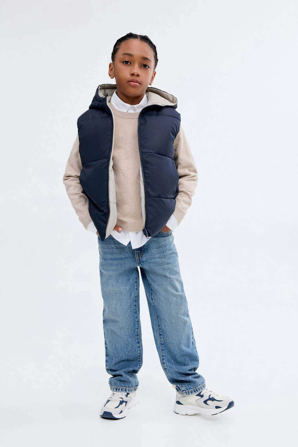 Mango Kids reversible bodywarmer marine