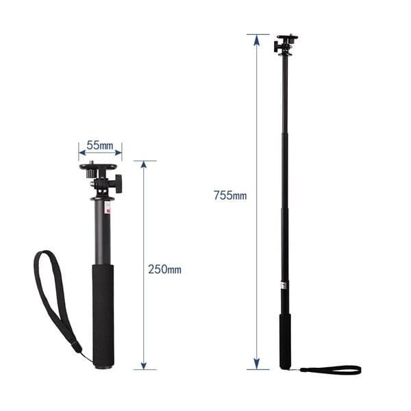 Selfie stick med kameraholder