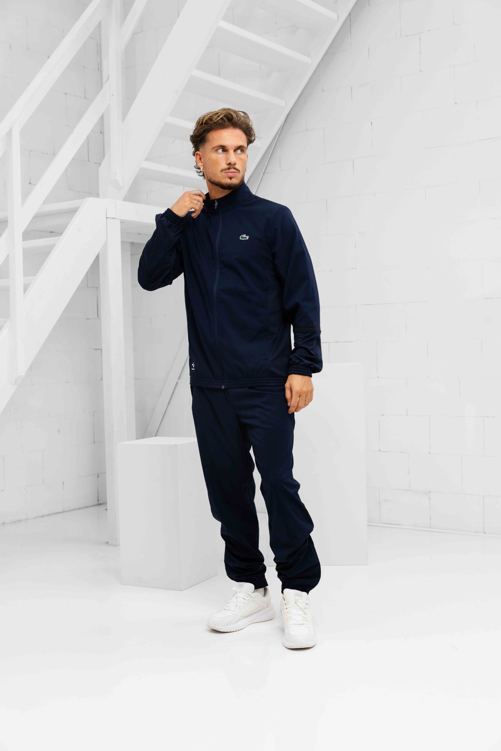 Lacoste Tennis x Daniil Medvedev Trainingspak Heren Donkerblauw
