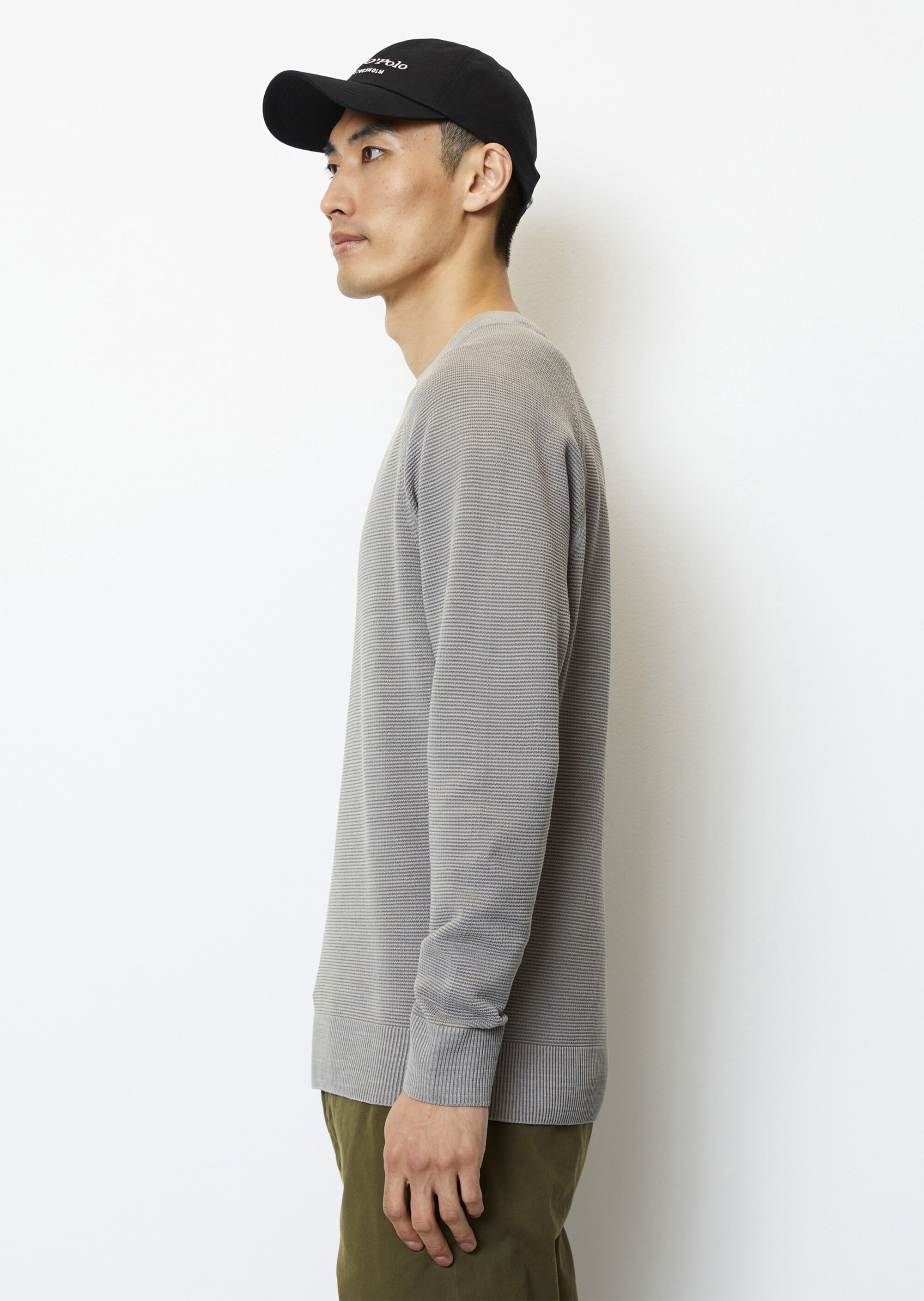 Pullover regular mit feiner Ottoman-Struktur