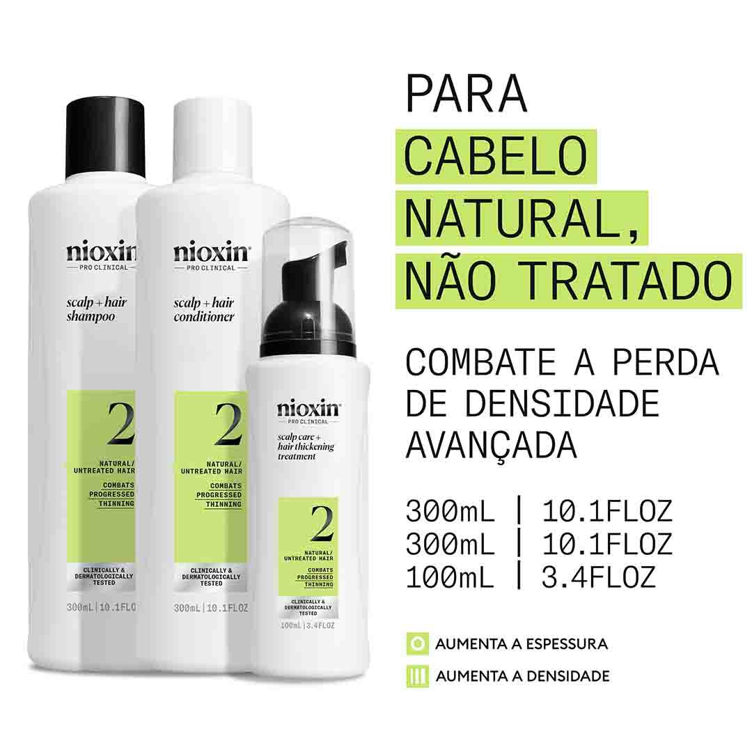 Nioxin Sistema 2 Kit Tratamento Cabelo Natural - 1un