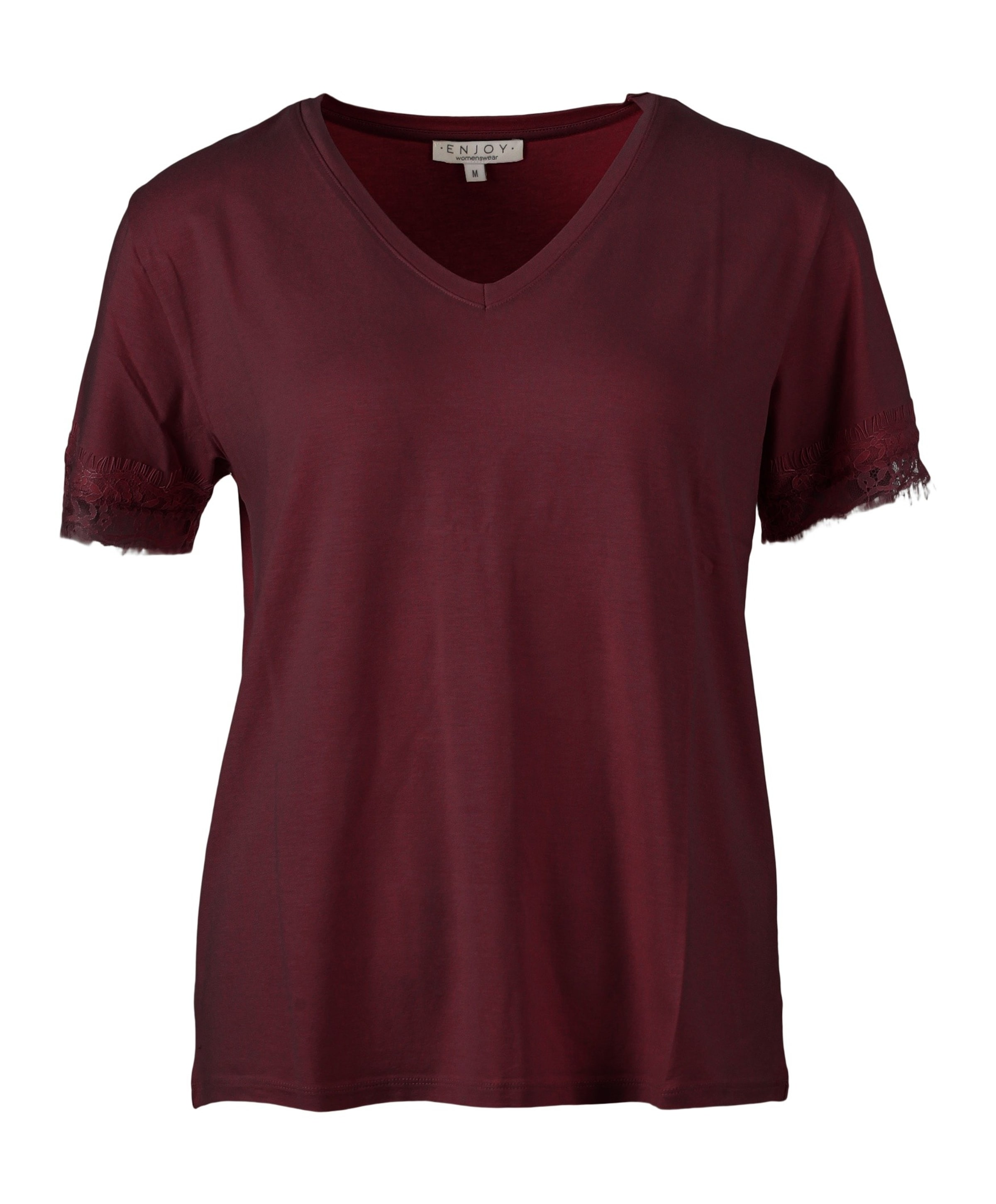 Enjoy Dames T-shirt bordeaux