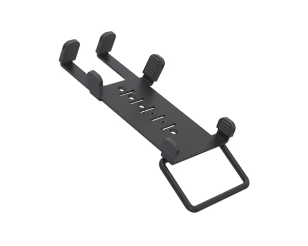 SpacePole - Monteringskomponent (MultiGrip plate) - for salgspunktterminal - with handle - metall - svart