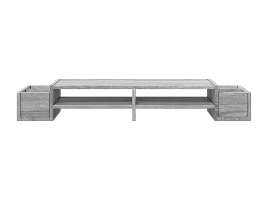 Support de moniteur avec rangement sonoma gris bois ingénierie