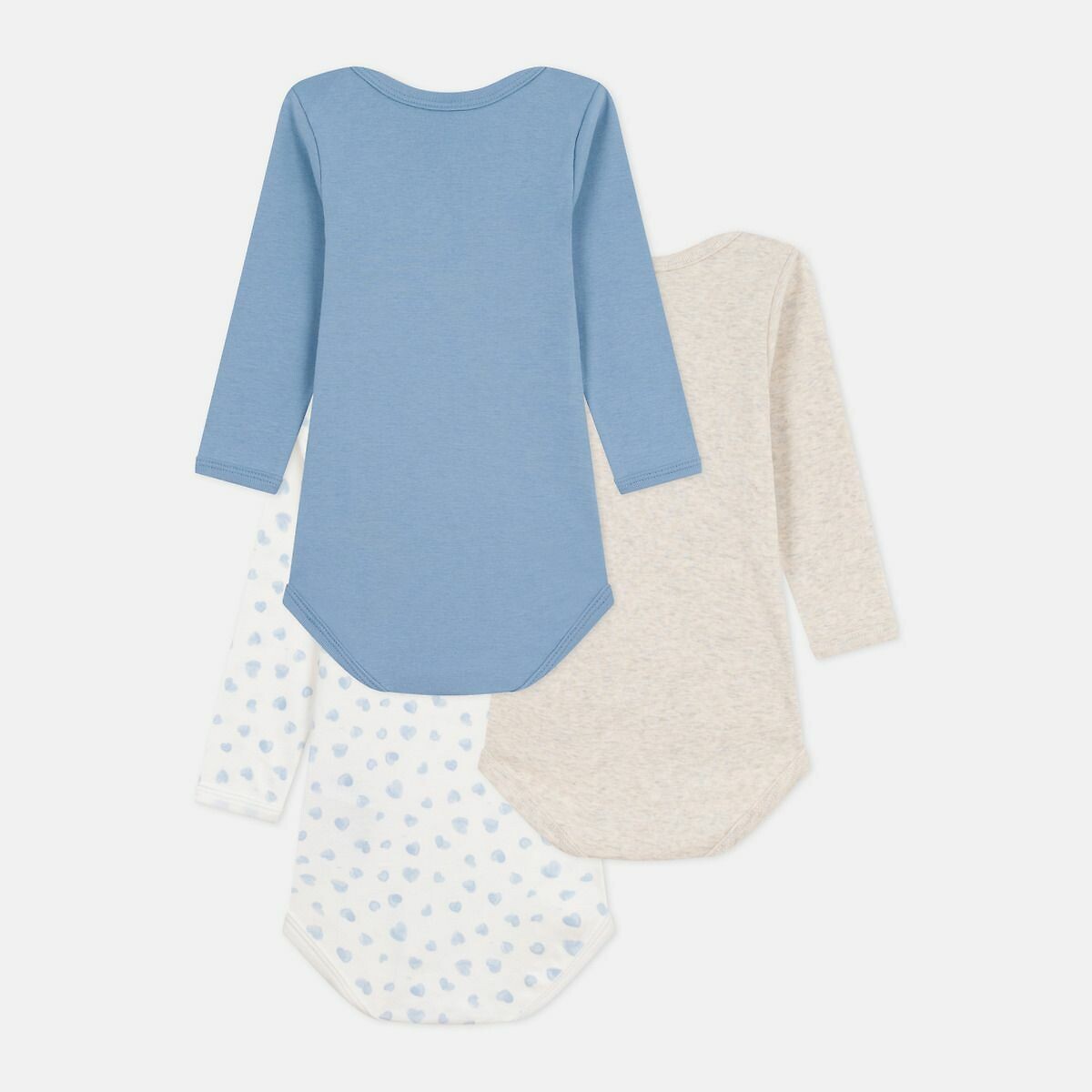 PETIT BATEAU<br>Conjunto de 3 bodies de manga comprida