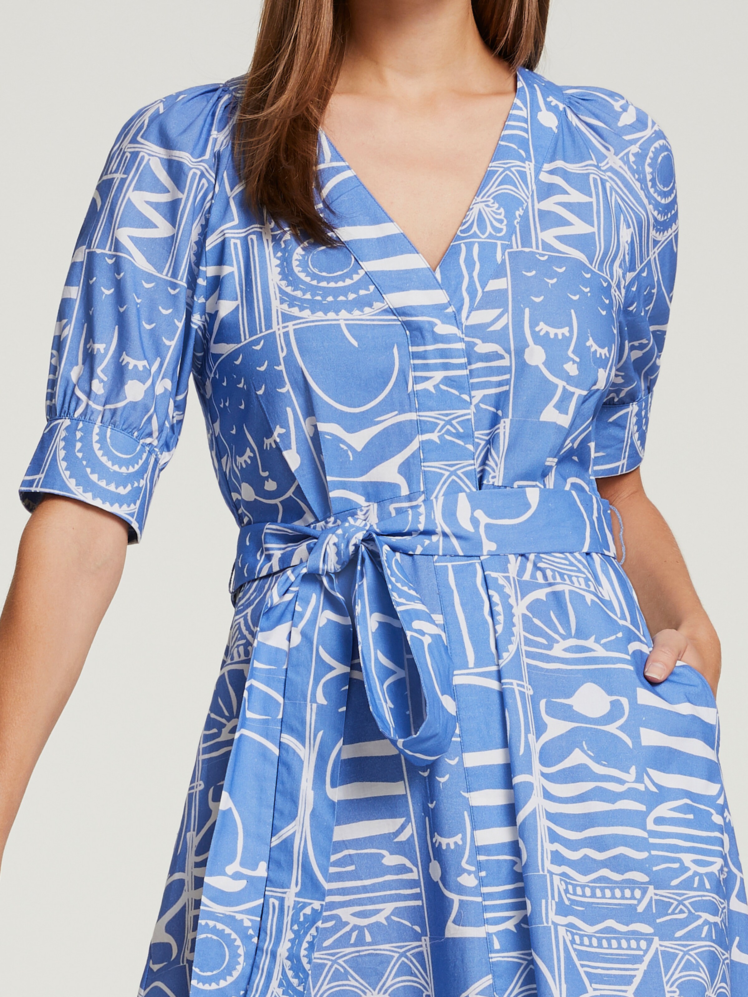 Druck-Kleid