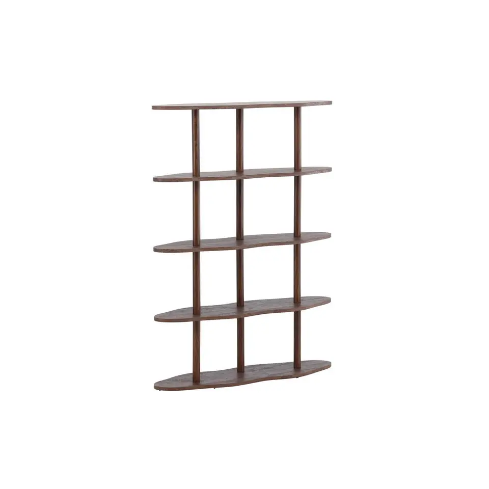 Wandkast Donkerbruin - 105x30x140cm - Moln
