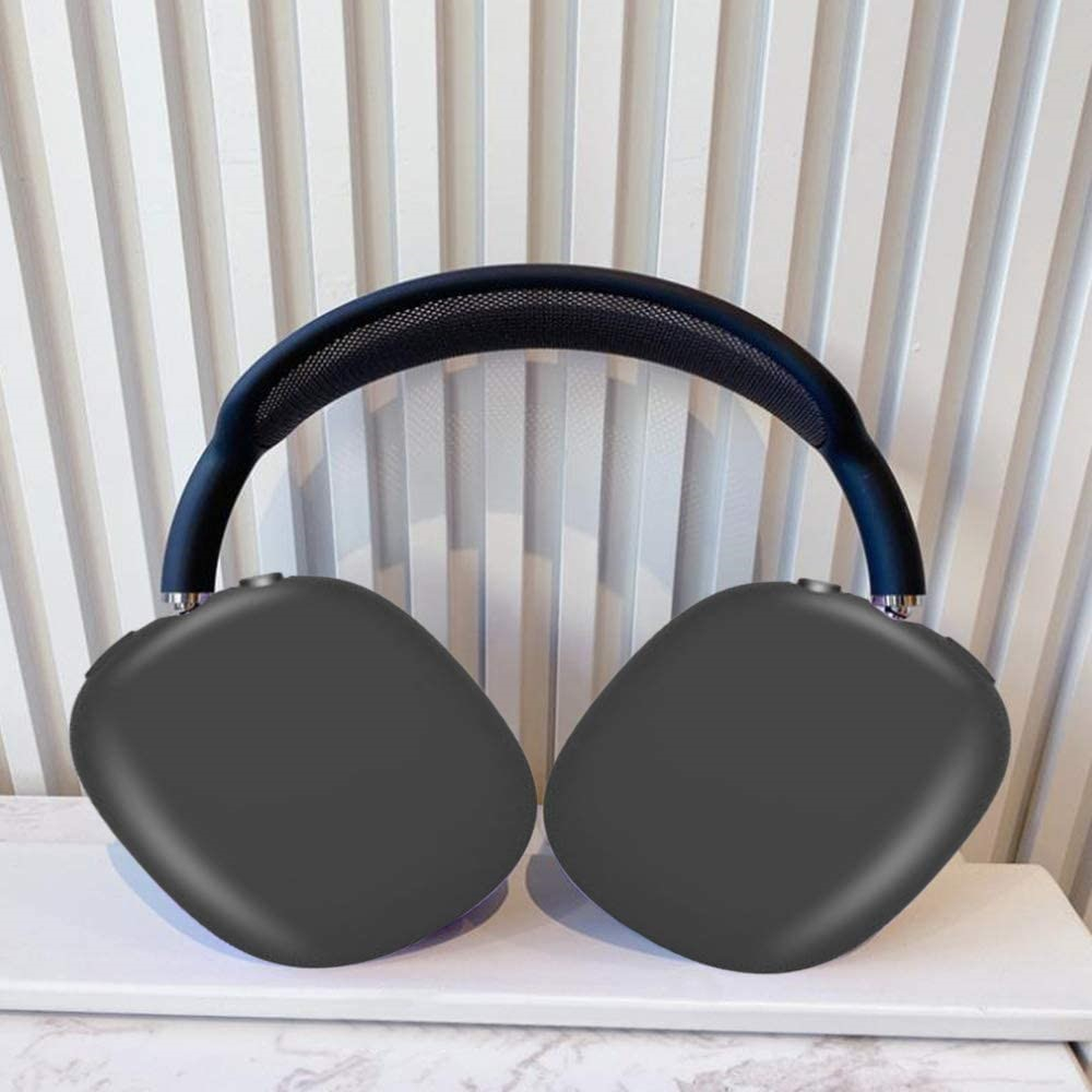 AirPods Max Silikon Hülle Schutz Abdeckung - Schwarz
