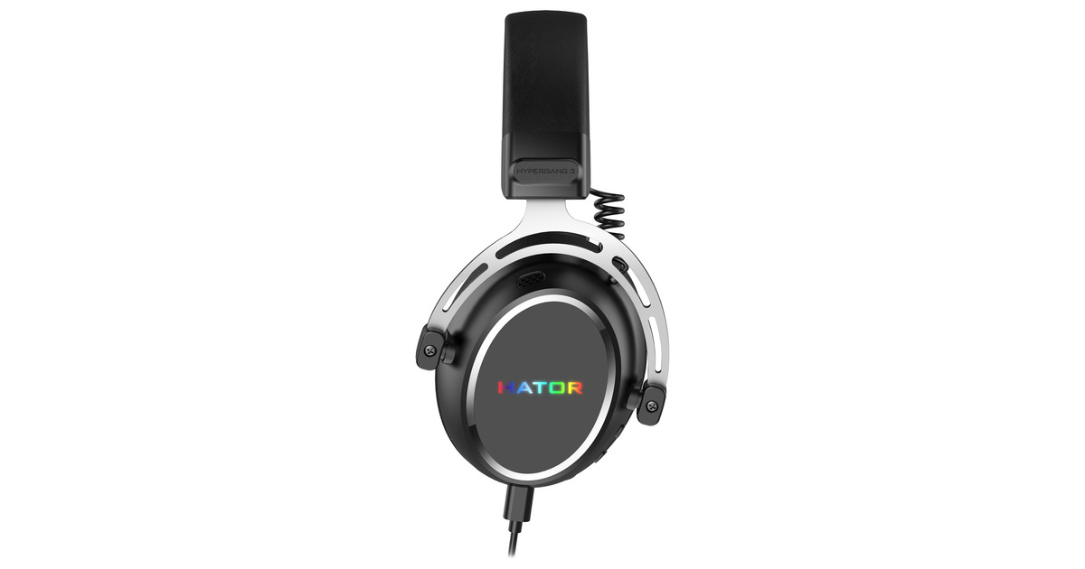 HatorHypergang 3 USB over-ear gaming headset  (Zwart, RGB, 7.1 Virtual Surround, USB / Bluetooth)