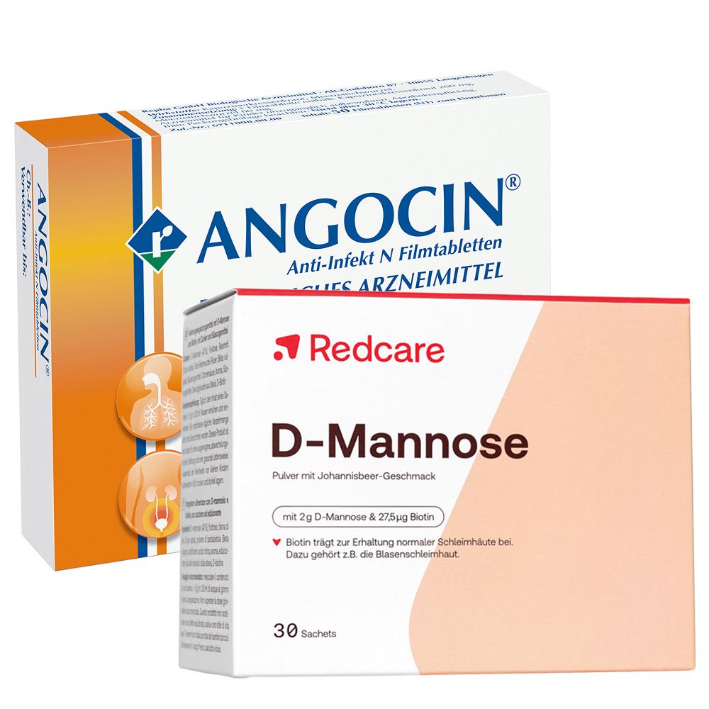 Redcare D-Mannose + ANGOCIN® Anti-Infekt N