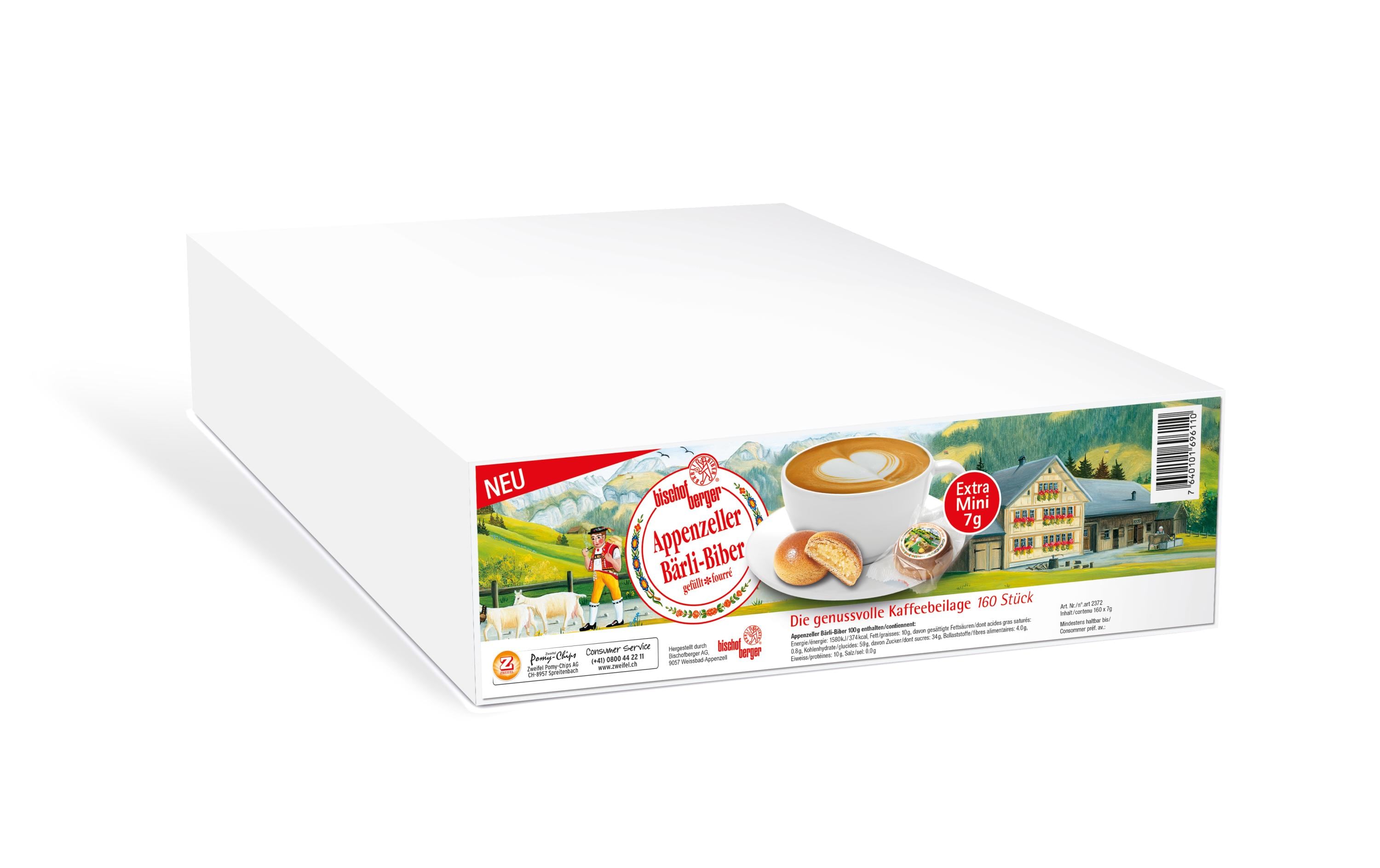 Gebäck Appenzeller Bärli – Biber 160 x 7 gGebäckspezialität aus dem Appenzell