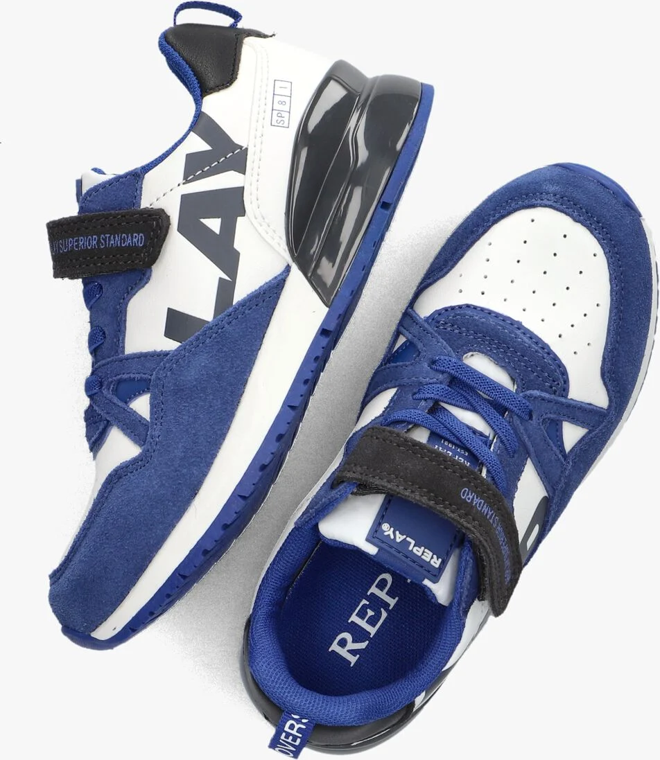 REPLAY blauwe replay lage sneakers shoot jr8