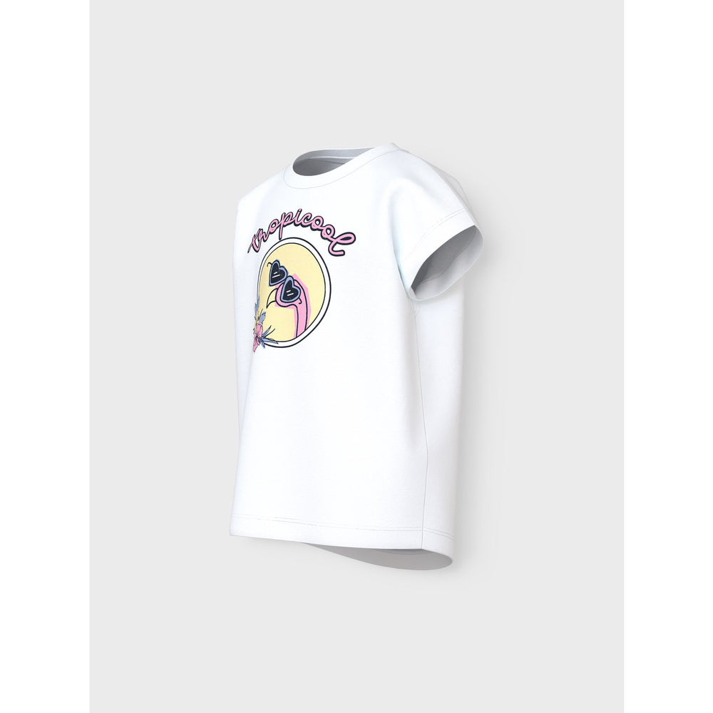 Køb Name It Bright White Tropicool Violet T-Shirt