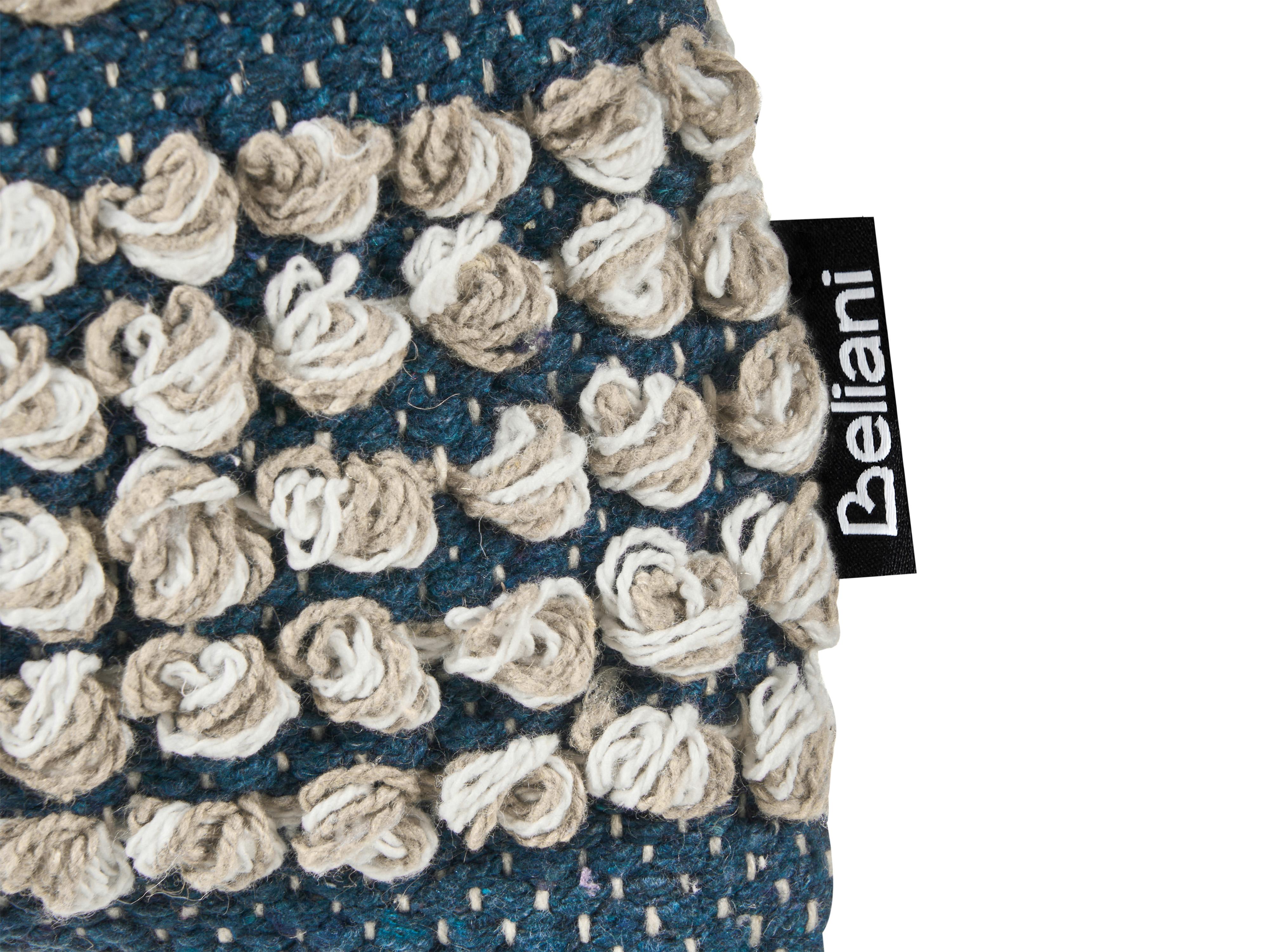 Set van 2 sierkussens DEWBERRY Katoen 45 x 45 cm Blauw geometrisch patroon