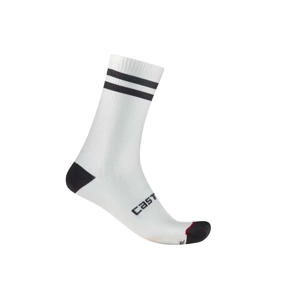 Castelli Originale 18 Fietssokken Wit/Zwart