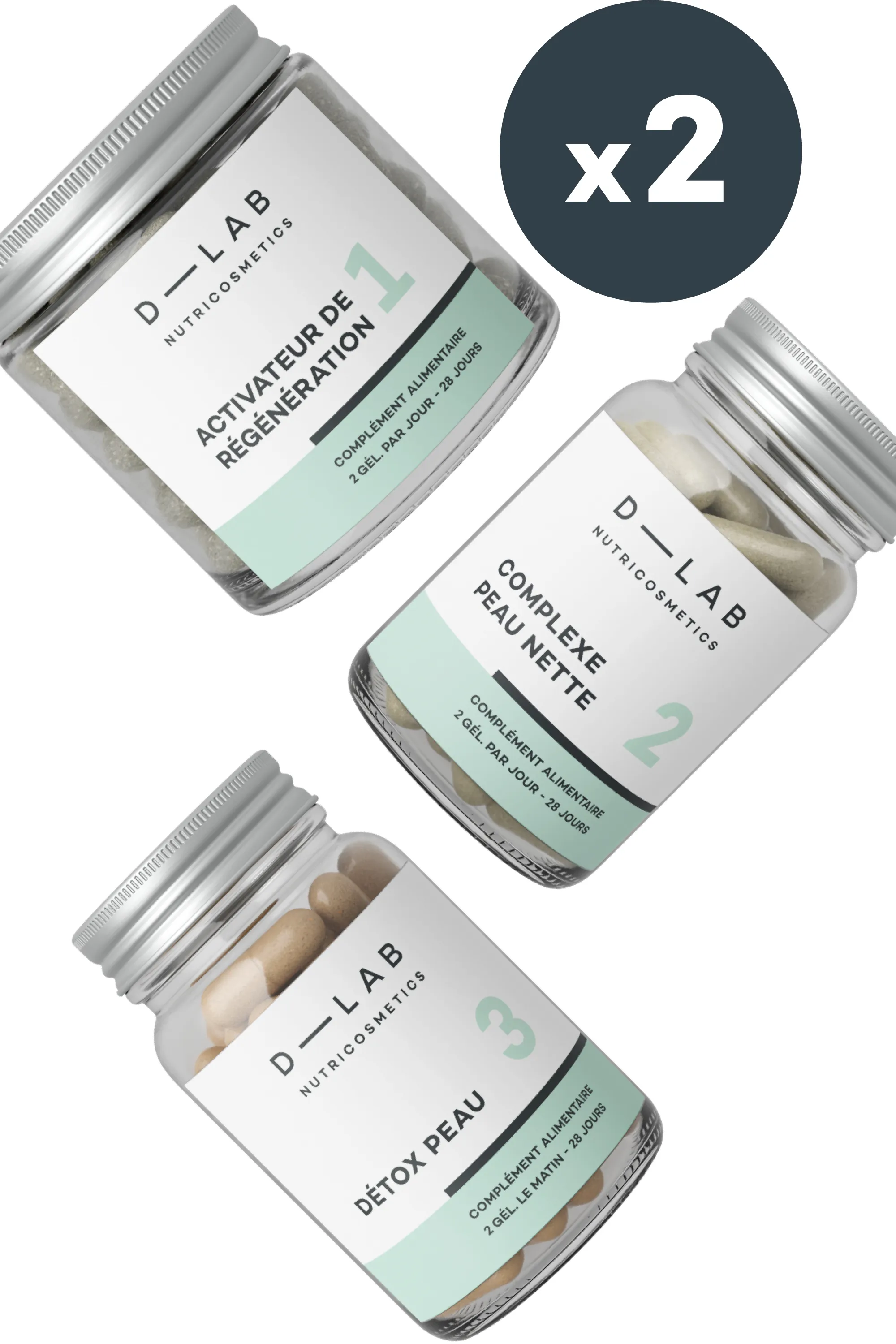 D-LAB Nutricosmetics Compléments alimentaires Programme Peau parfaite