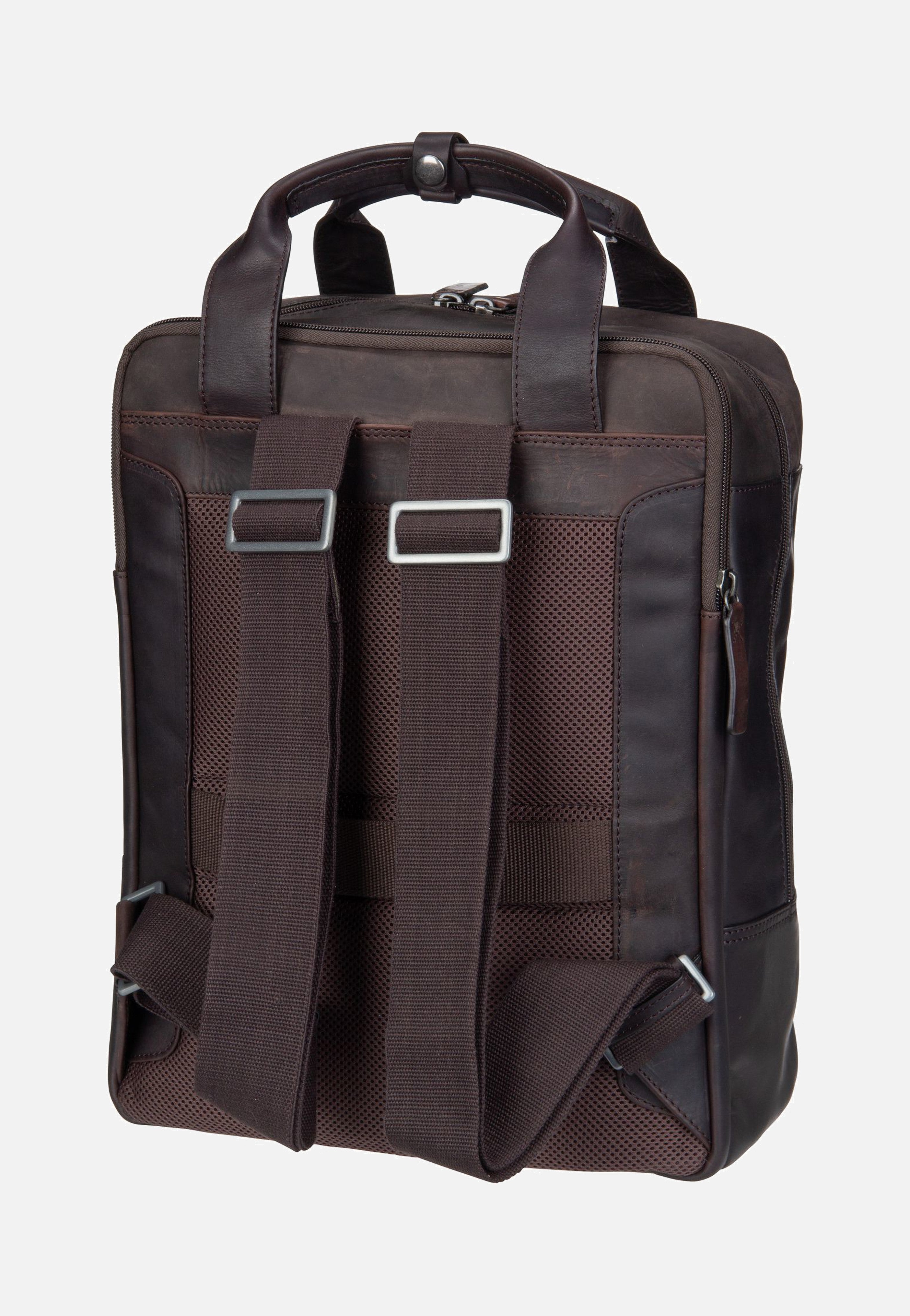 Brick Lane Josh Backpack LVZ Dark Brown - Rucksack