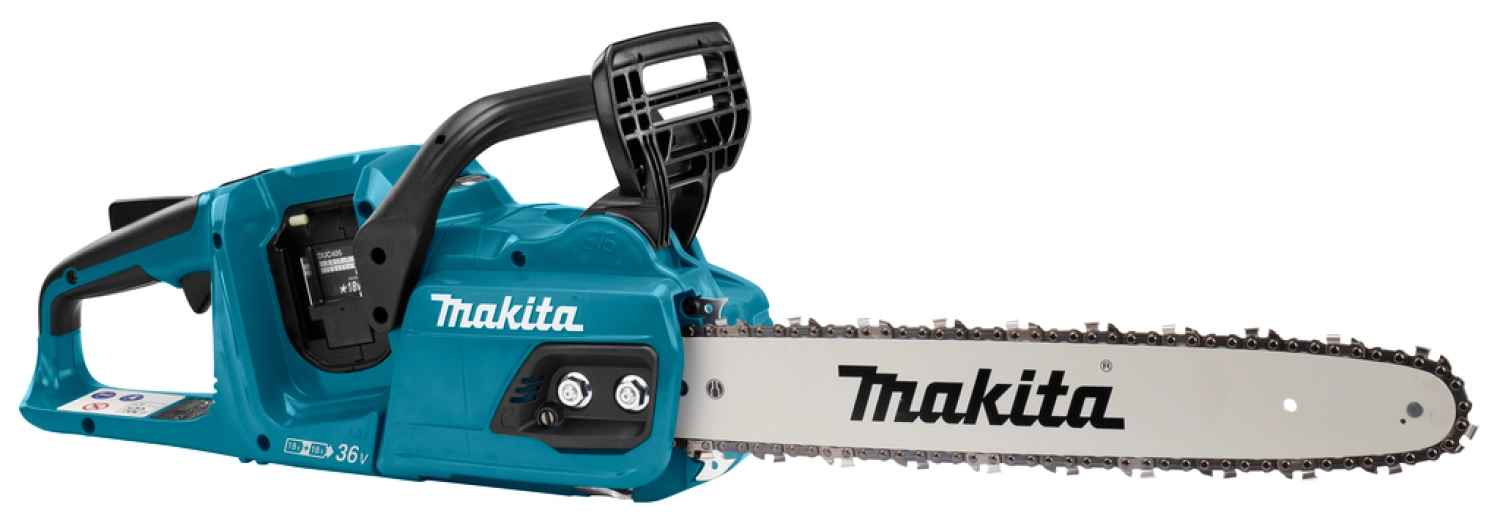 Makita DUC405PT4J 2x18V Li-Ion accu kettingzaag set (4x 5,0Ah) in Mbox - 400mm