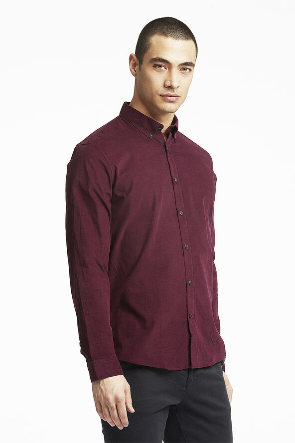 Lindbergh Fine corduroy shirt L/S Burgundy