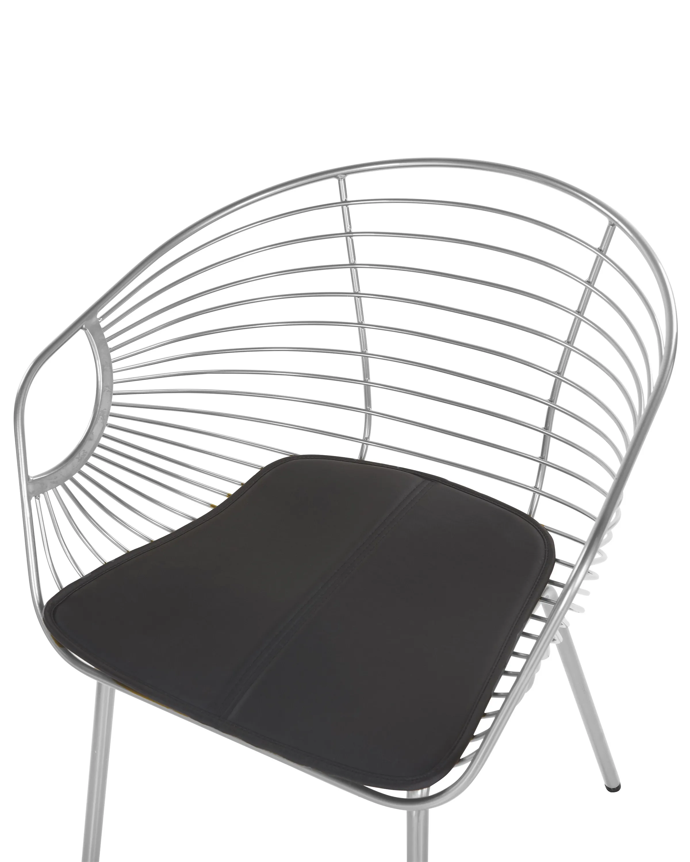 Set van 2 eetkamerstoelen HOBACK Metaal Zilver