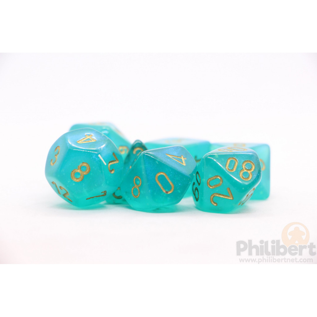 Set de 7 Dés JDR Chessex : Borealis