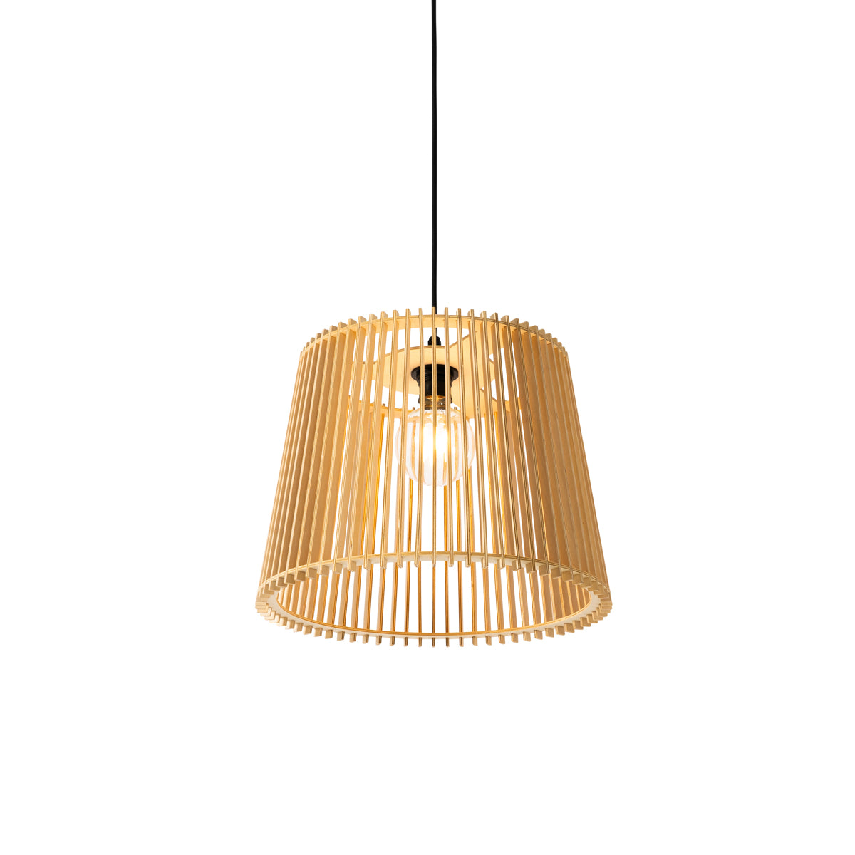 QAZQA Landelijke buiten hanglamp hout IP44 - Jayla