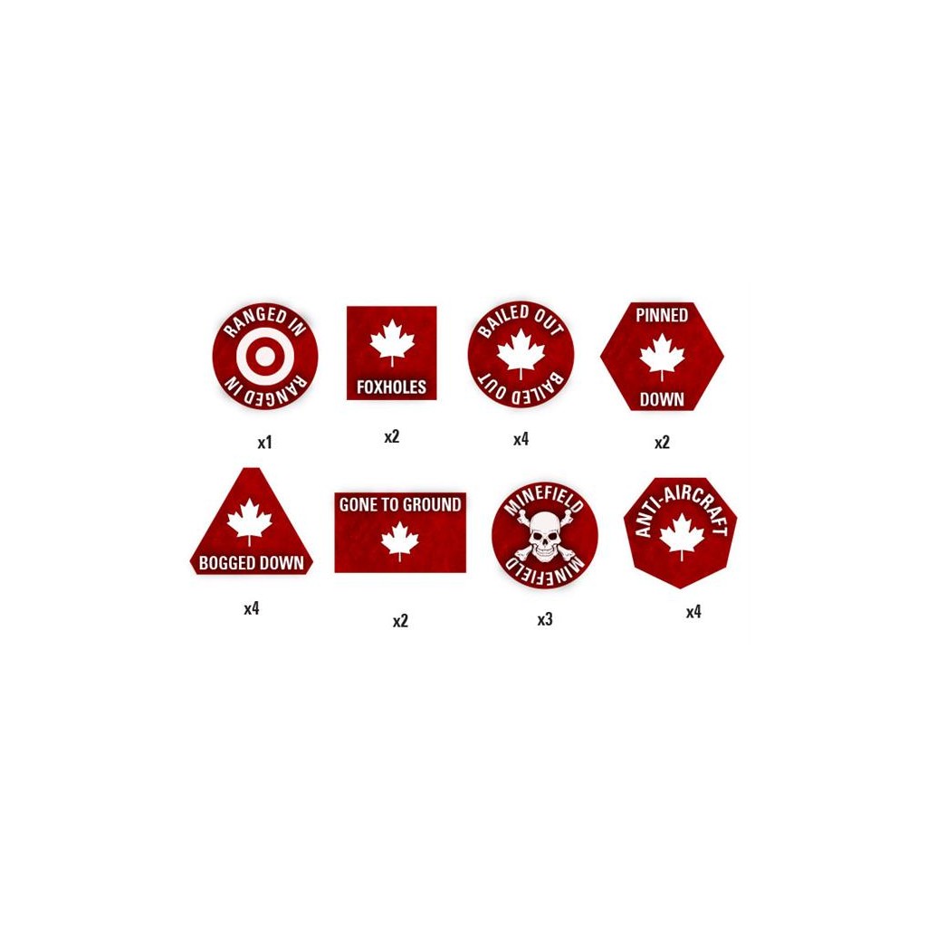 Team Yankee - Canadian Token Set