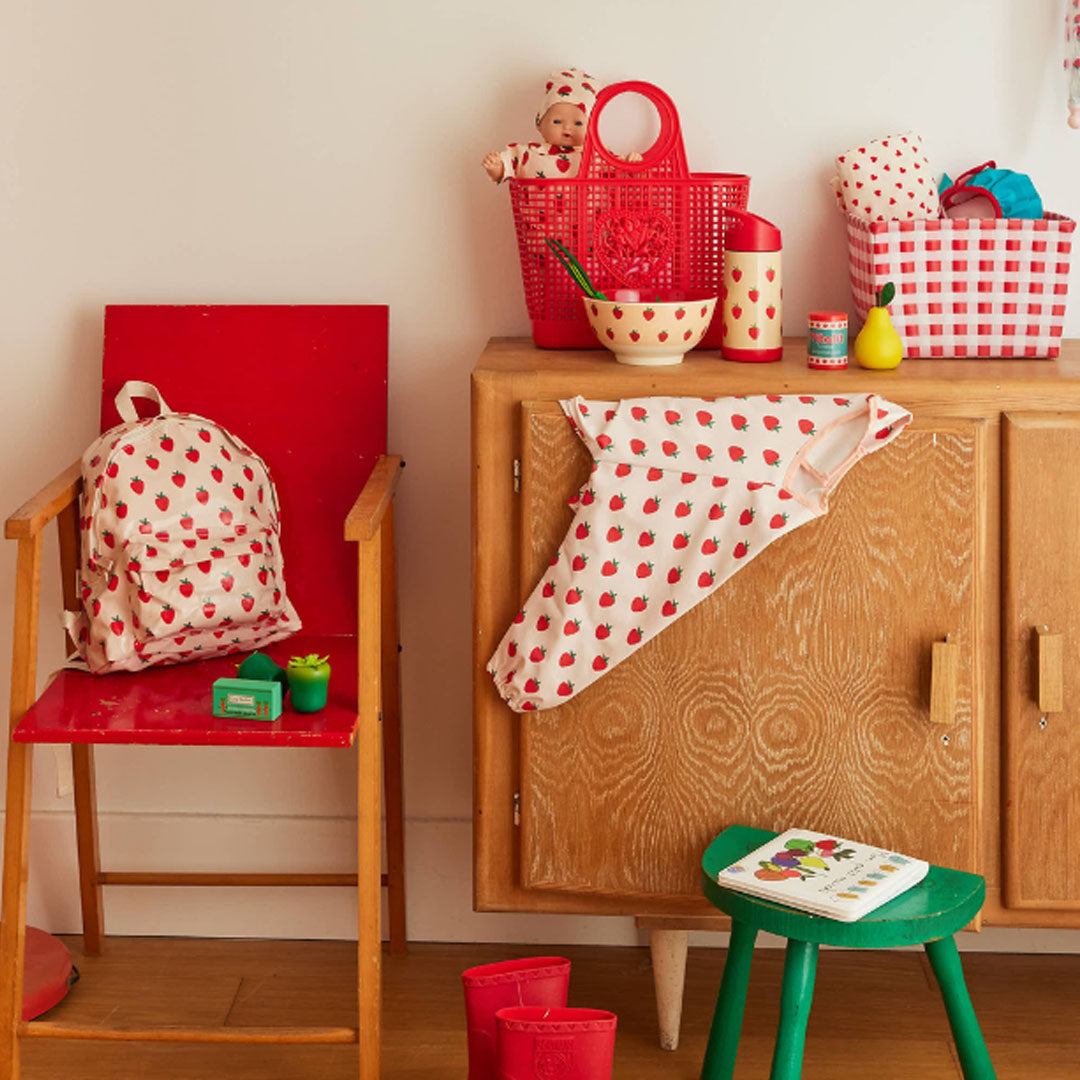 Le petit souk mouwslab aardbei - 3-5 jaar