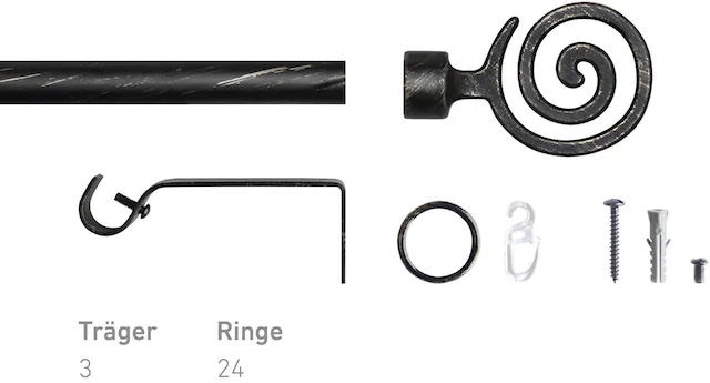 Good Life Gardinenstange »Jana« Ø 13 mm 1 läufig-läufig ausziehbar;Fixmass
