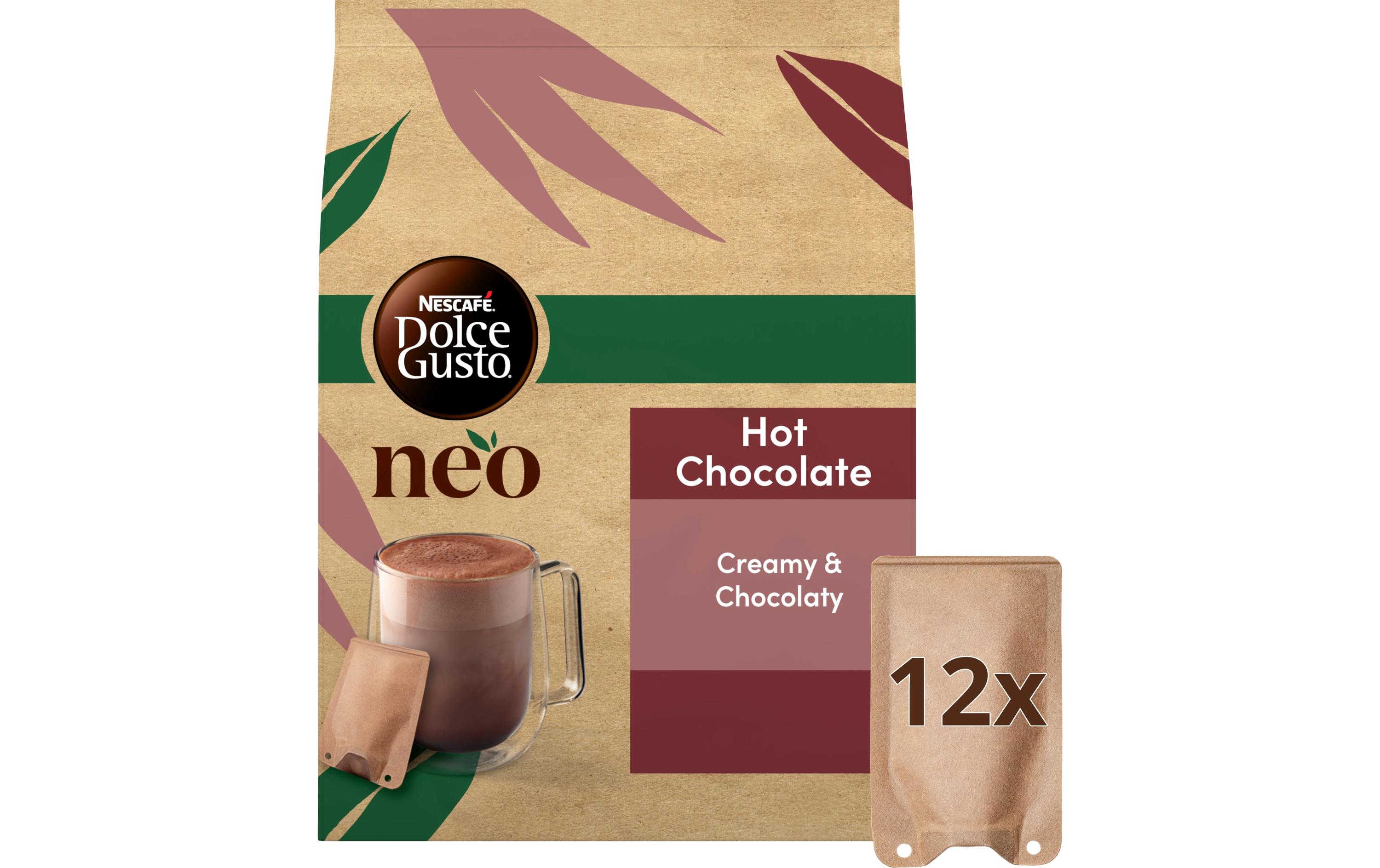 Sachets Hot Chocolate 12 PortionenSachets für die Nescafé Dolce Gusto NEO Kaffeemaschine von Delonghi