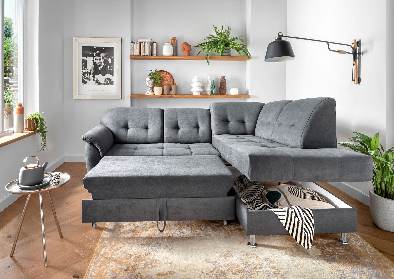 Ecksofa Enna anthrazit