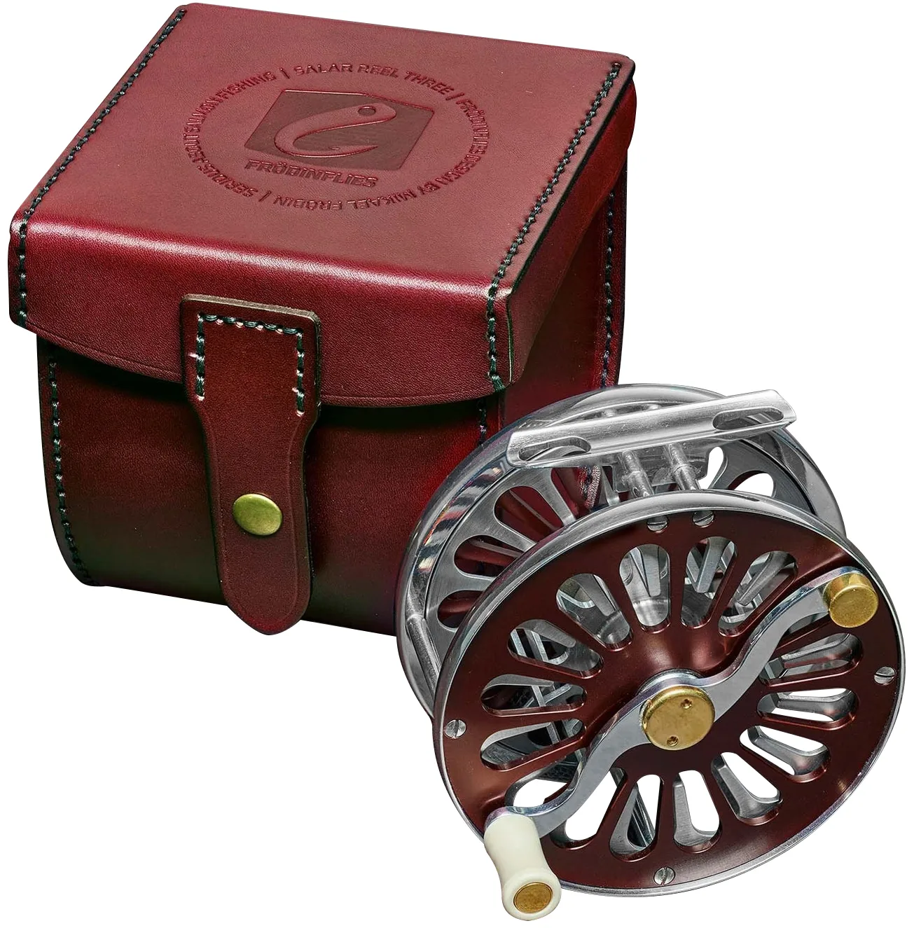 Frodin Flies Salar Burgundy Reel