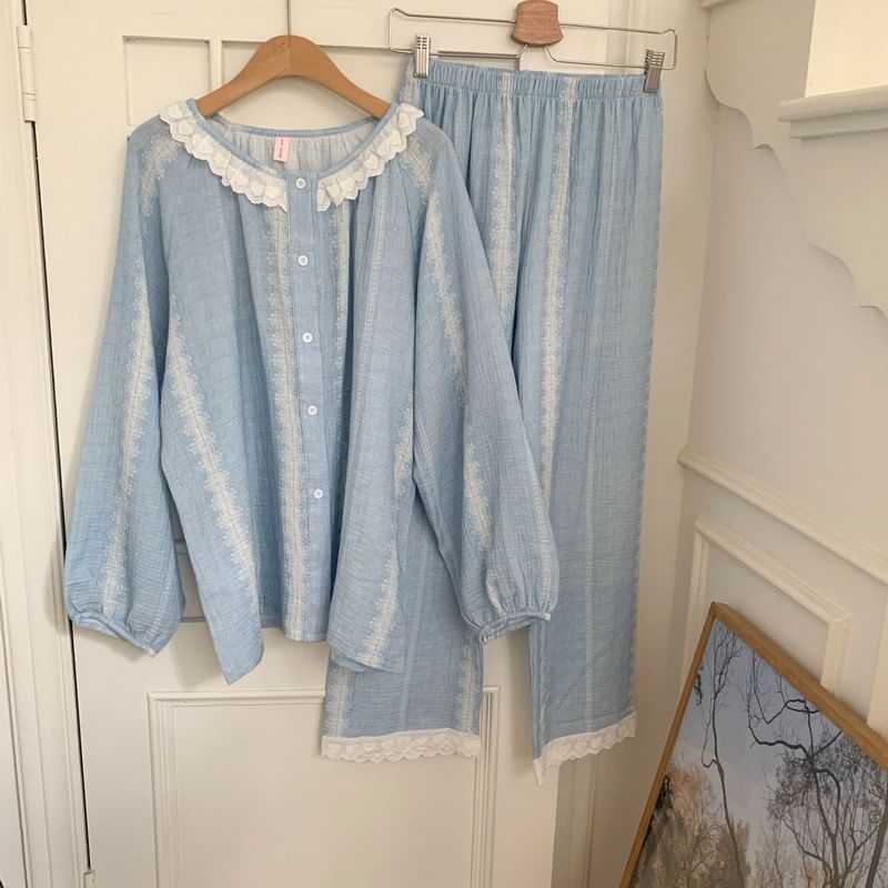 Tanee - Bijpassende gestreepte pyjamaset voor koppels