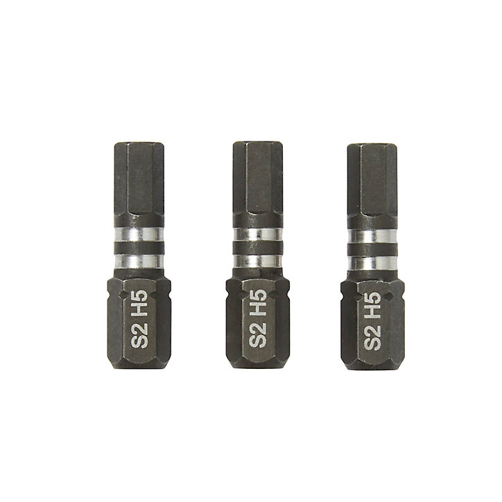 Embout de vissage torsion impact H5 25 mm Erbauer - 3 pièces