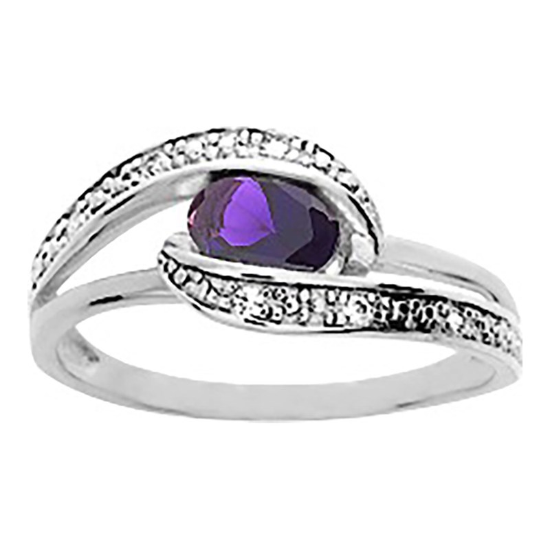 Bague femme - Oxyde de zirconium - Argent 925