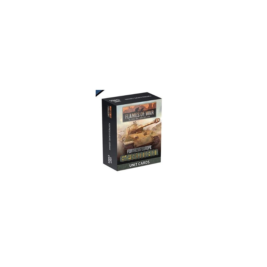 Flames of War - Fortress Europe German Unit cards