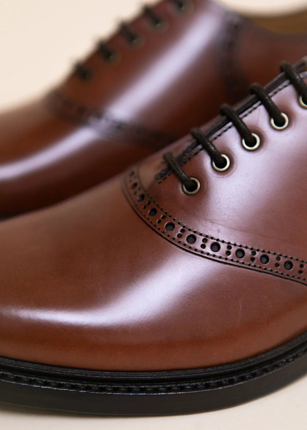 RICHELIEU SADDLE OXFORD CUIR MARRON