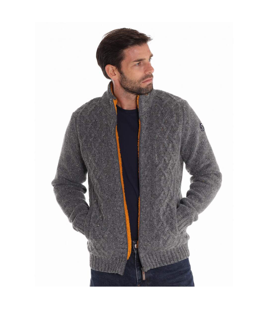 Blouson maille doublé confort