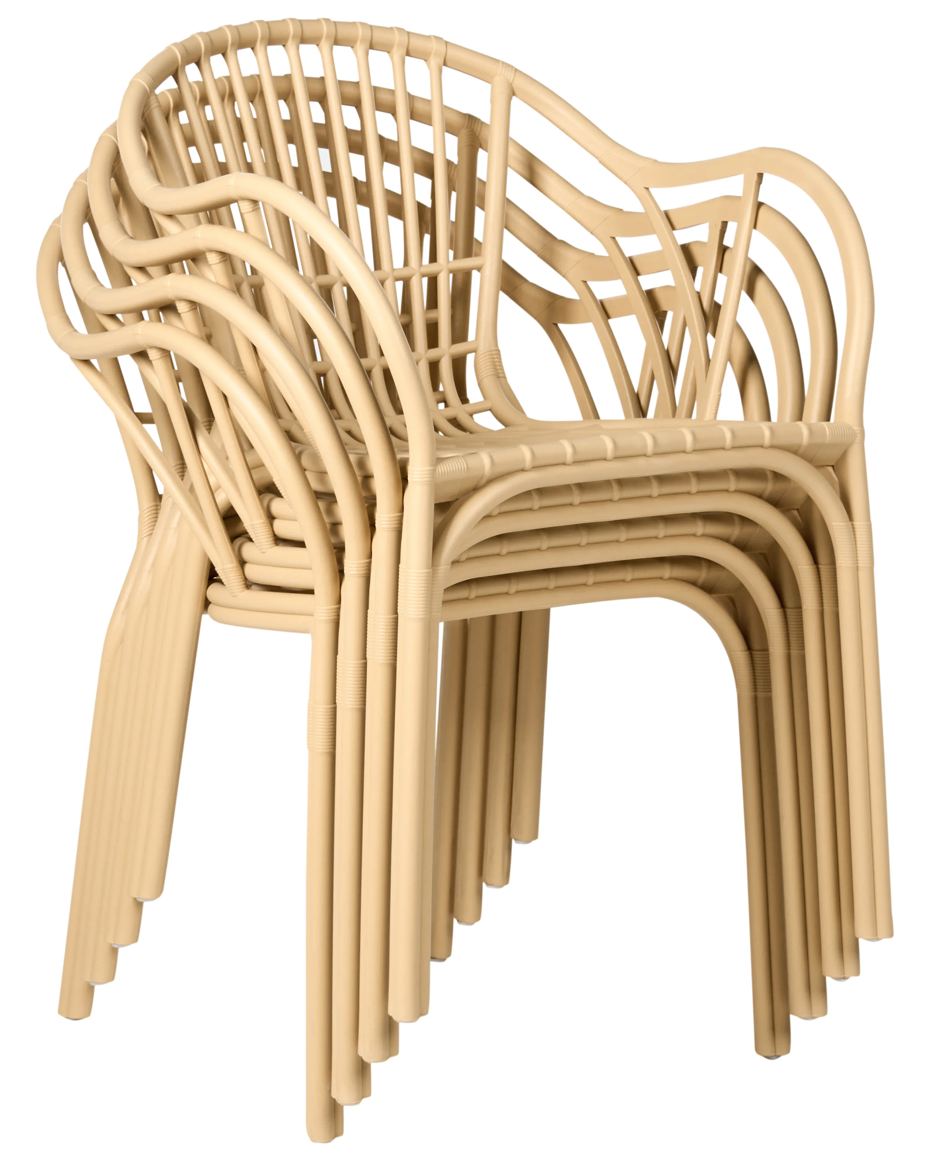 Set van 4 tuinstoelen ANDORA Beige
