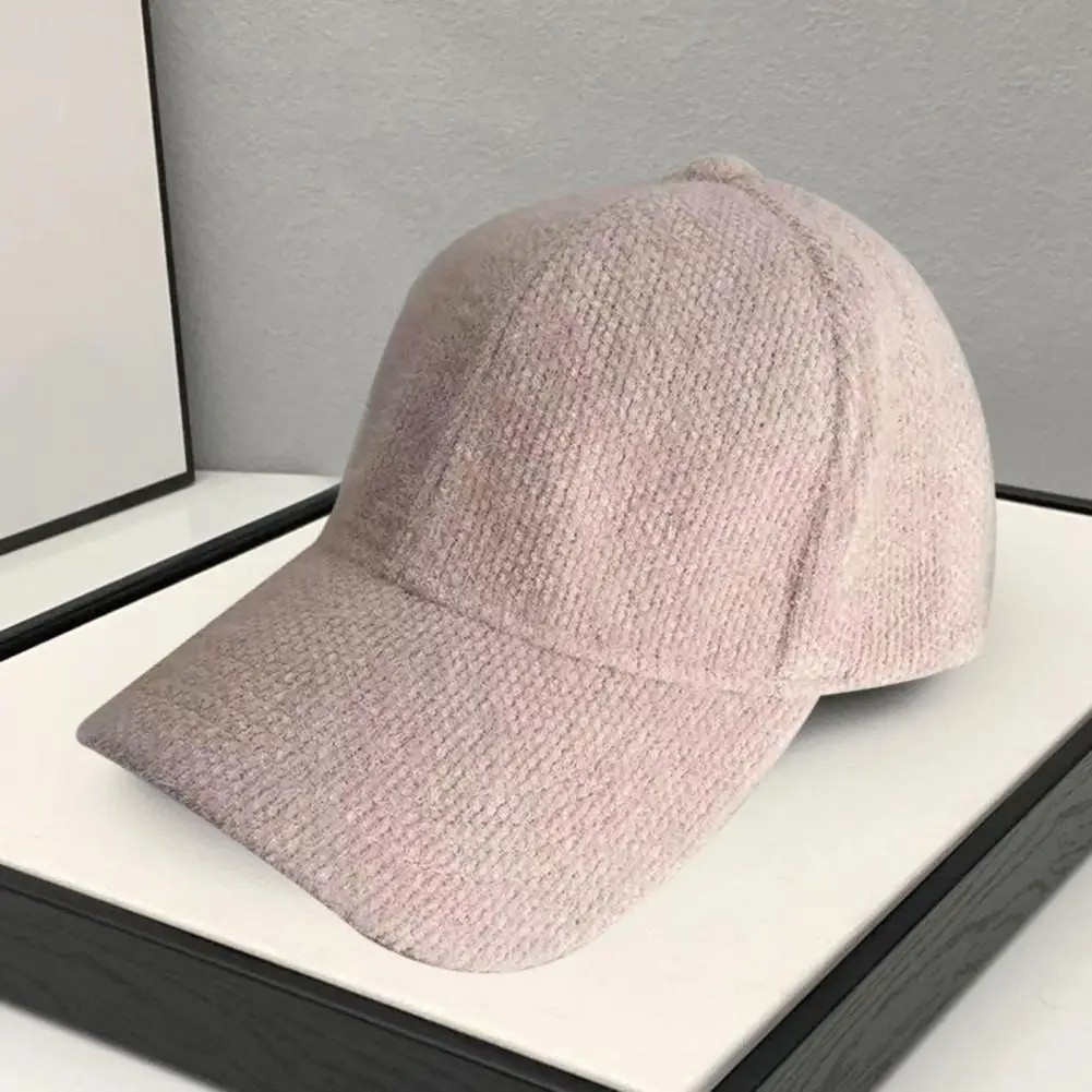 Unisex Baseball Cap Verstellbare Winter Mütze Accessoire (One Size) - Rosa