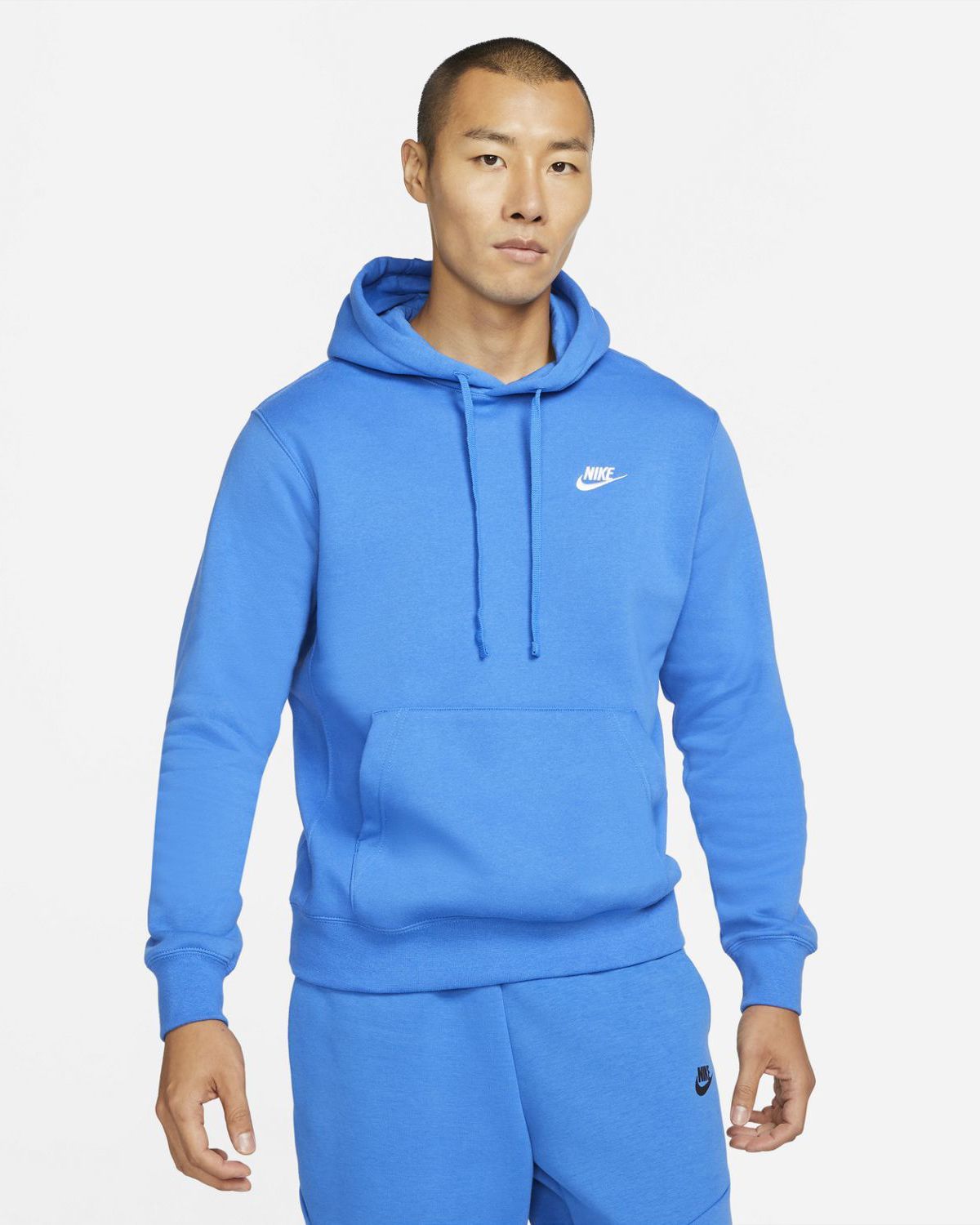 Sweat à capuche Nike Sportswear Club Fleece Bleu pour homme