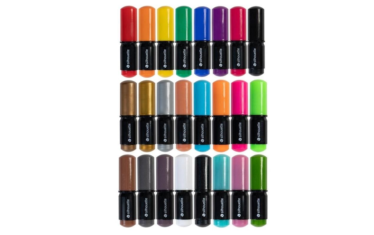 Zeichenfarbe »Silhouette Zeichenstifte Starterpaket 24 Stück« Stiftset, 24 Stk. tlg.